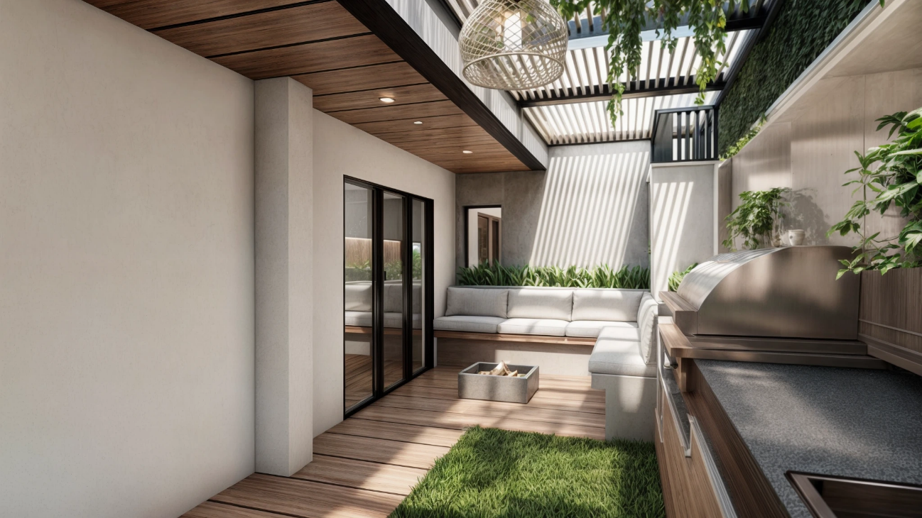 Proyecto Martinete · Zona social — vista 2